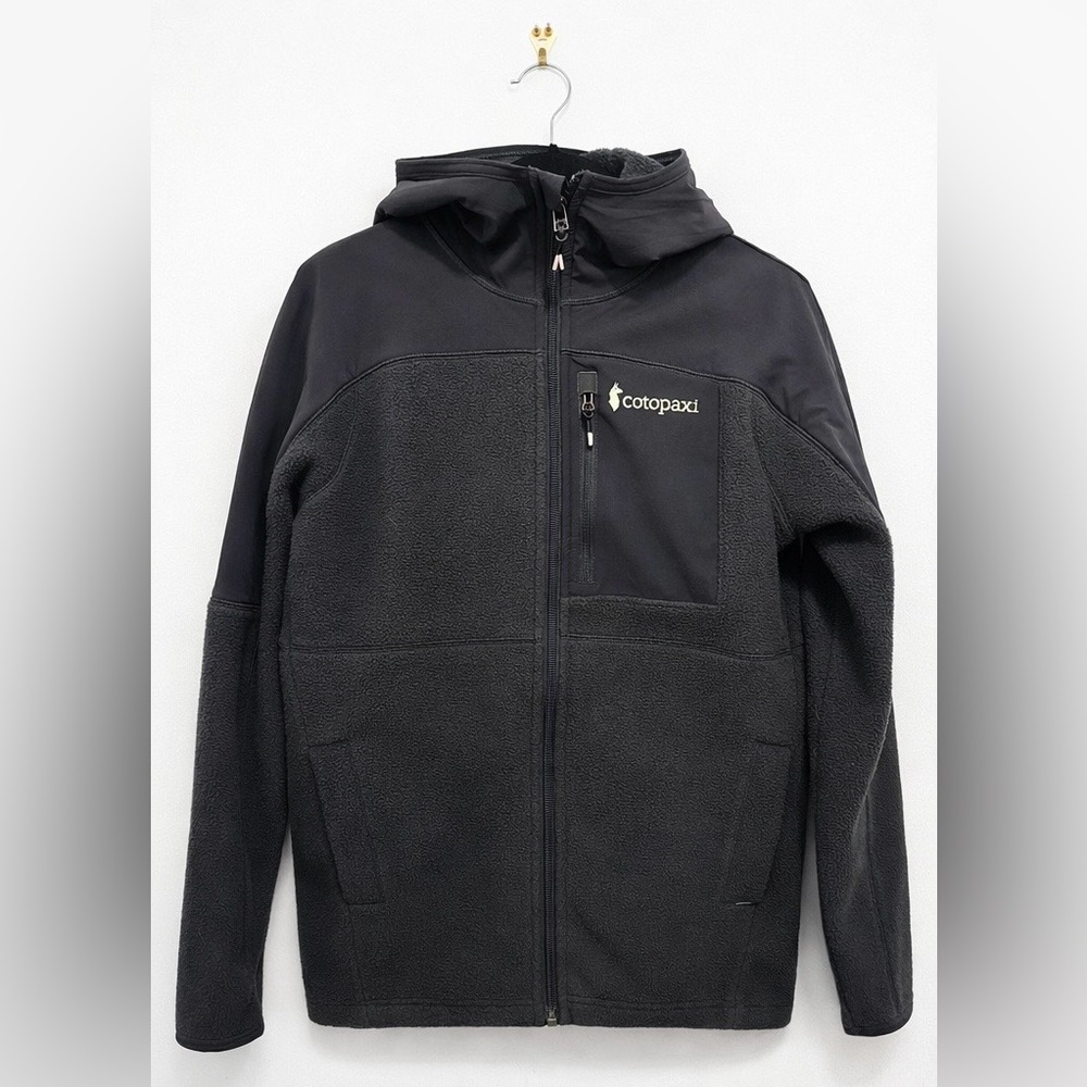 Cotopaxi Abrazo Fleece Hooded Full-Zip Jacket Black XS NWT
